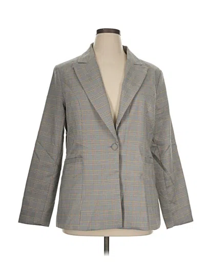 Pre-owned Unbranded Blazer Jacket In Gray