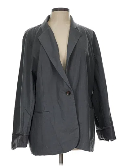 Pre-owned Unbranded Blazer Jacket In Gray