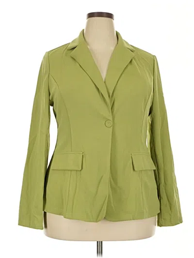 Pre-owned Unbranded Blazer Jacket In Green