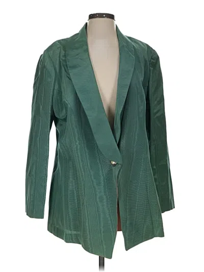 Pre-owned Unbranded Blazer Jacket In Green
