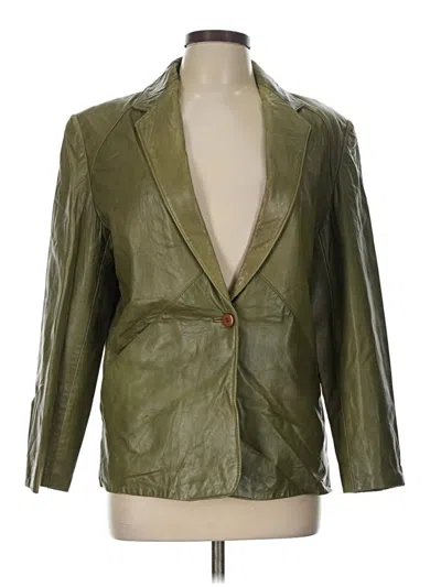 Pre-owned Unbranded Blazer Jacket In Green