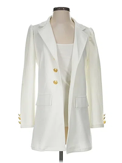 Pre-owned Unbranded Blazer Jacket In Ivory