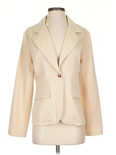 Pre-owned Unbranded Blazer Jacket In Ivory