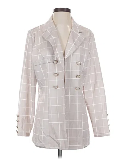 Pre-owned Unbranded Blazer Jacket In Ivory
