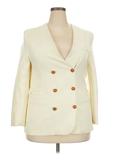 Pre-owned Unbranded Blazer Jacket In Ivory