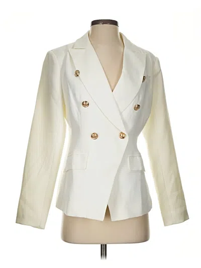 Pre-owned Unbranded Blazer Jacket In Ivory