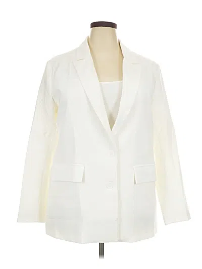 Pre-owned Unbranded Blazer Jacket In Ivory