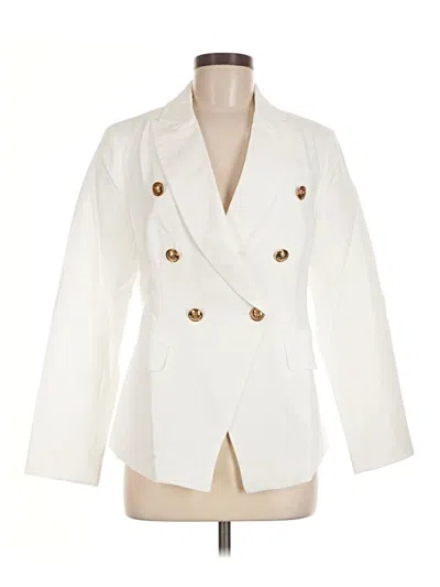 Pre-owned Unbranded Blazer Jacket In Ivory
