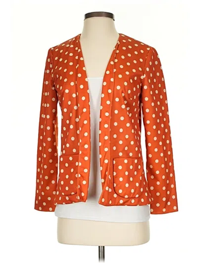 Pre-owned Unbranded Blazer Jacket In Orange