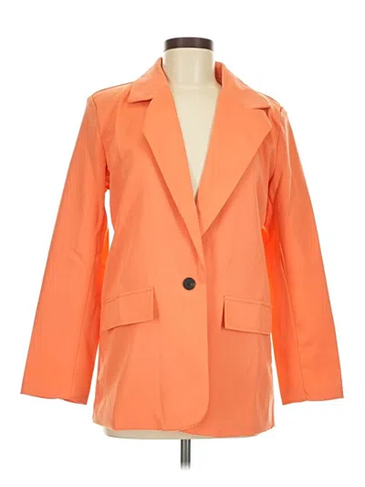 Pre-owned Unbranded Blazer Jacket In Orange