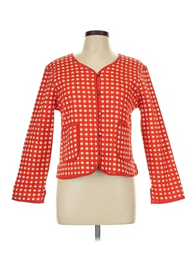 Pre-owned Unbranded Blazer Jacket In Orange