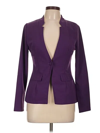 Pre-owned Unbranded Blazer Jacket In Purple