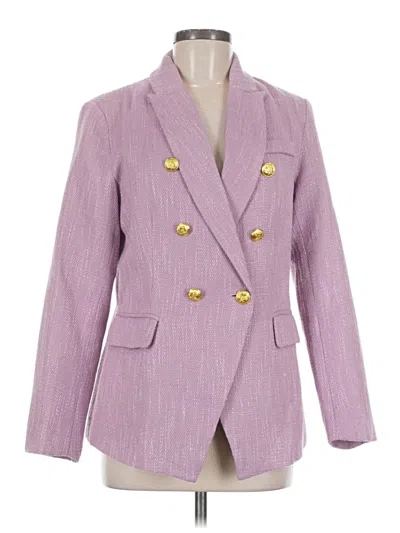 Pre-owned Unbranded Blazer Jacket In Purple