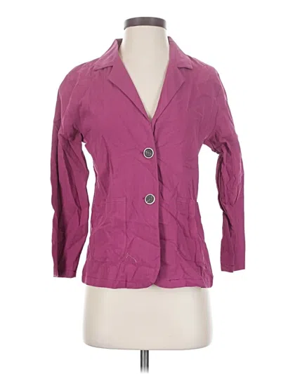 Pre-owned Unbranded Blazer Jacket In Purple