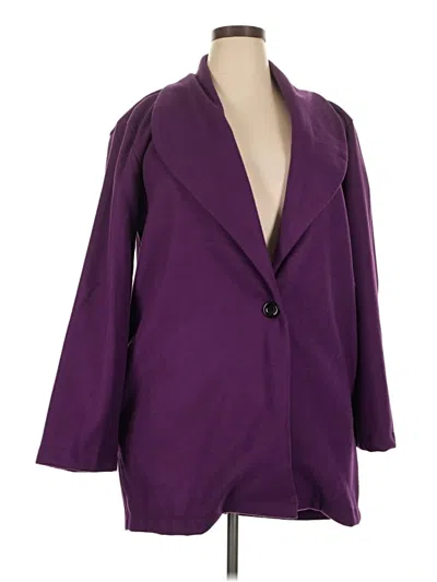 Pre-owned Unbranded Blazer Jacket In Purple