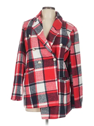 Pre-owned Unbranded Blazer Jacket In Red