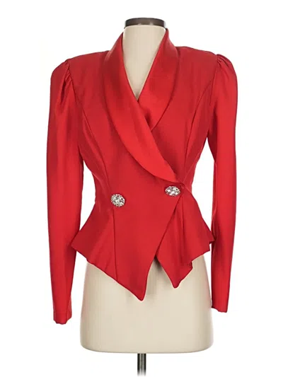 Pre-owned Unbranded Blazer Jacket In Red