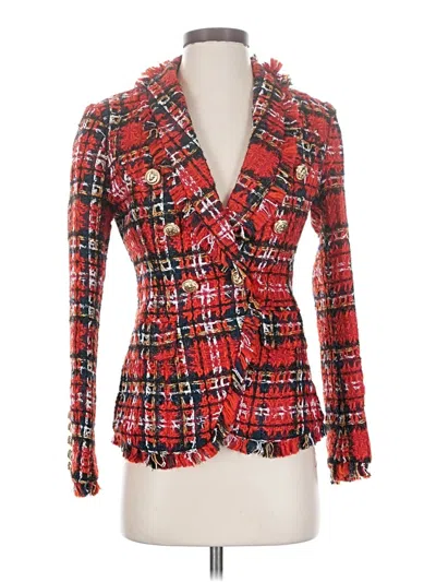 Pre-owned Unbranded Blazer Jacket In Red