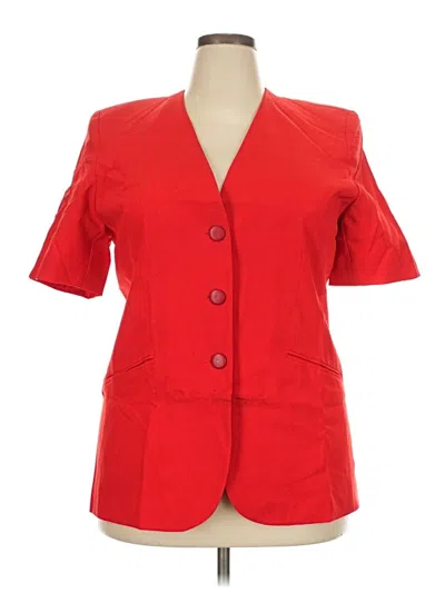 Pre-owned Unbranded Blazer Jacket In Red