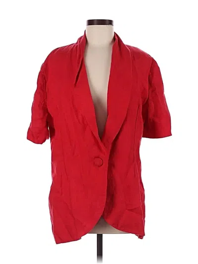 Pre-owned Unbranded Blazer Jacket In Red