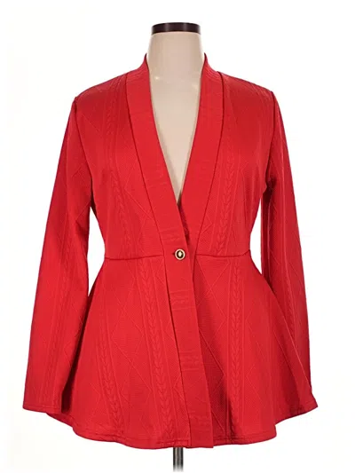 Pre-owned Unbranded Blazer Jacket In Red