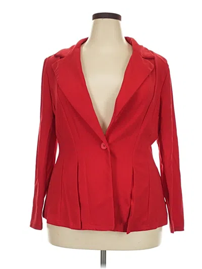 Pre-owned Unbranded Blazer Jacket In Red