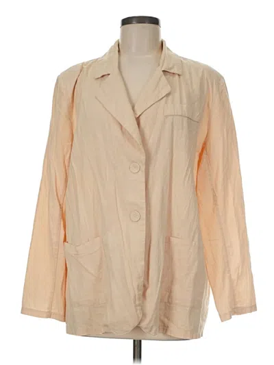 Pre-owned Unbranded Blazer Jacket In Tan