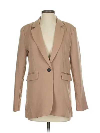 Pre-owned Unbranded Blazer Jacket In Tan
