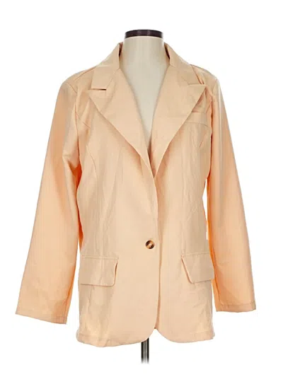 Pre-owned Unbranded Blazer Jacket In Tan
