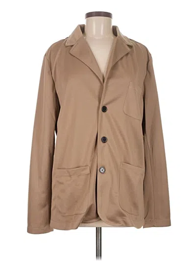 Pre-owned Unbranded Blazer Jacket In Tan
