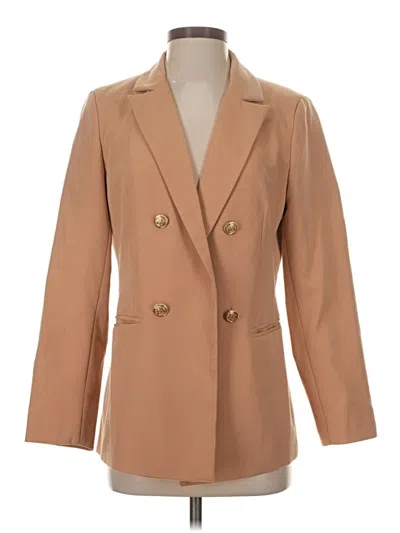 Pre-owned Unbranded Blazer Jacket In Tan
