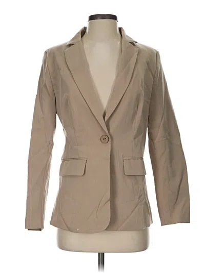 Pre-owned Unbranded Blazer Jacket In Tan