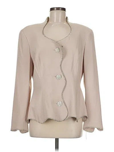 Pre-owned Unbranded Blazer Jacket In Tan