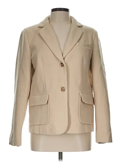 Pre-owned Unbranded Blazer Jacket In Tan