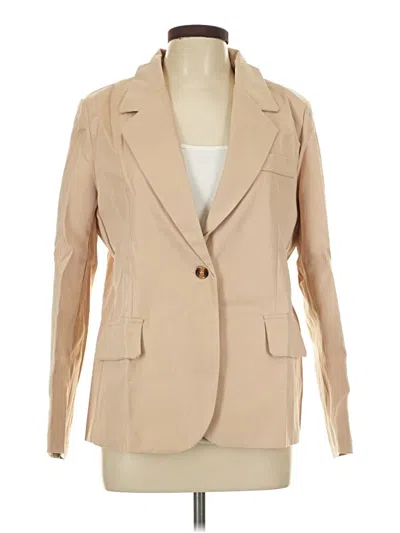 Pre-owned Unbranded Blazer Jacket In Tan