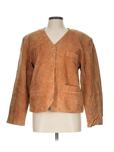 Pre-owned Unbranded Blazer Jacket In Tan