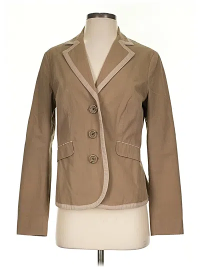 Pre-owned Unbranded Blazer Jacket In Tan