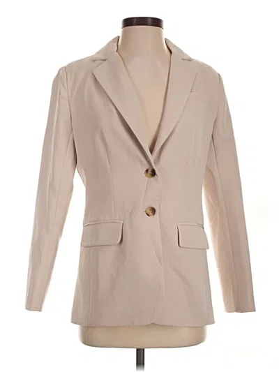 Pre-owned Unbranded Blazer Jacket In Tan