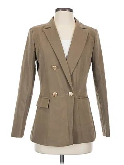 Pre-owned Unbranded Blazer Jacket In Tan