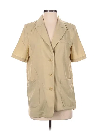 Pre-owned Unbranded Blazer Jacket In Tan