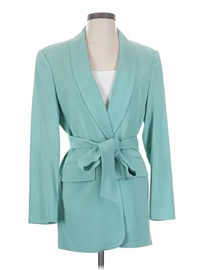 Pre-owned Unbranded Blazer Jacket In Teal