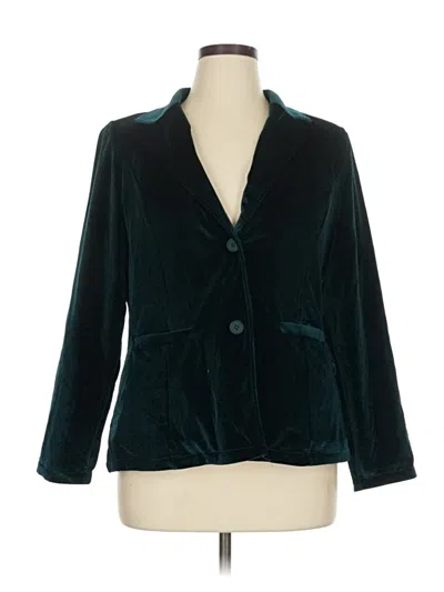 Pre-owned Unbranded Blazer Jacket In Teal