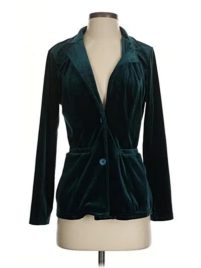 Pre-owned Unbranded Blazer Jacket In Teal