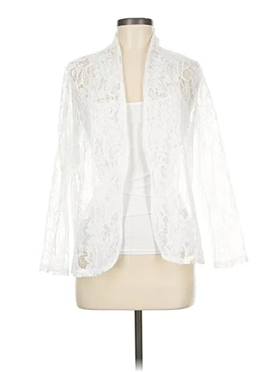 Pre-owned Unbranded Blazer Jacket In White