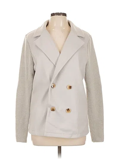 Pre-owned Unbranded Blazer Jacket In White
