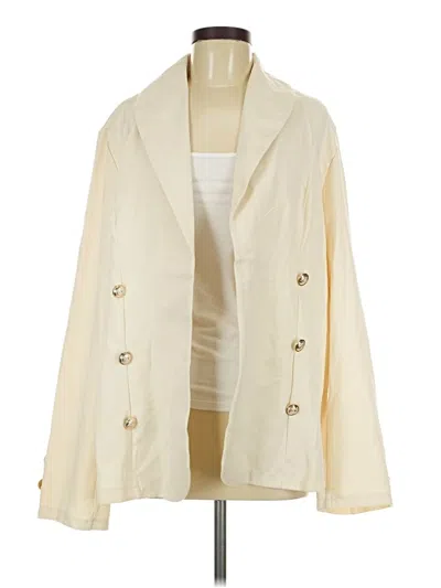 Pre-owned Unbranded Blazer Jacket In White