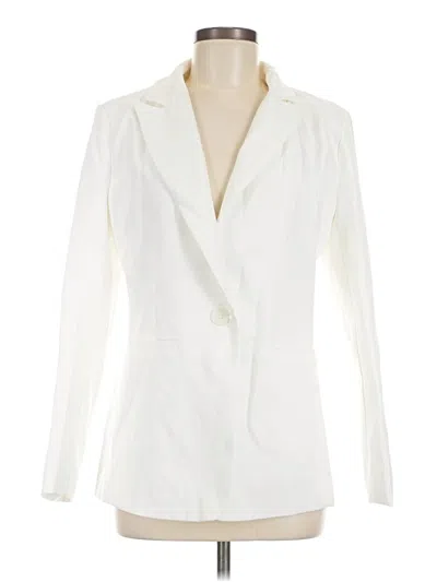 Pre-owned Unbranded Blazer Jacket In White