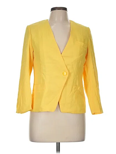 Pre-owned Unbranded Blazer Jacket In Yellow