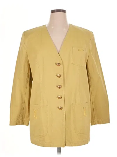 Pre-owned Unbranded Blazer Jacket In Yellow