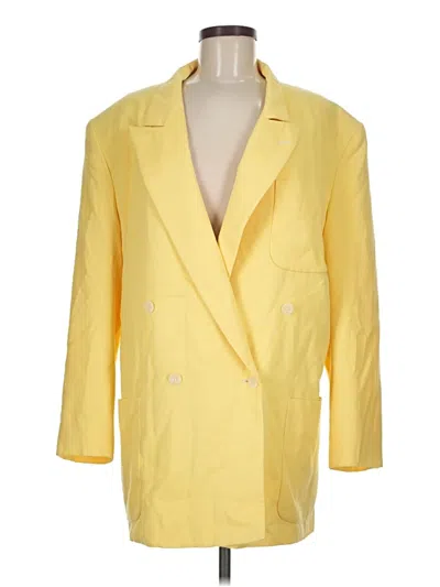 Pre-owned Unbranded Blazer Jacket In Yellow